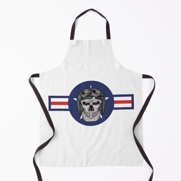 Item preview, Vintage WW2 Aircraft Insignia Airplane Pilot Helmet Skull designed and sold by CharJens.