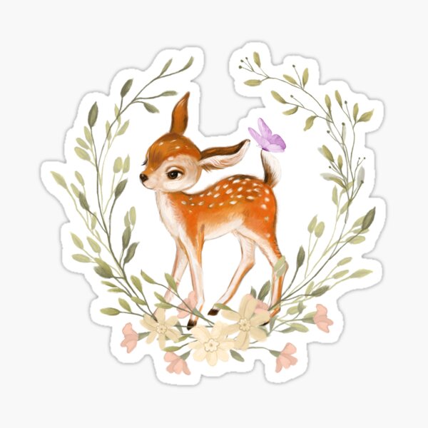 Item preview, Bambi Fawn Baby Deer designed and sold by VirtualFaries.