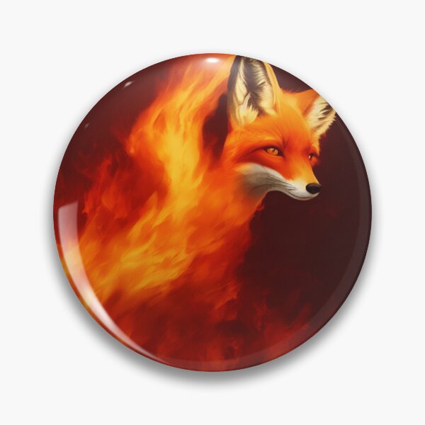 Item preview, Fox with a Body of Flames Digital Art designed and sold by DesignerKin.