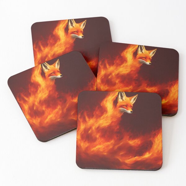 Item preview, Fox with a Body of Flames Digital Art designed and sold by DesignerKin.