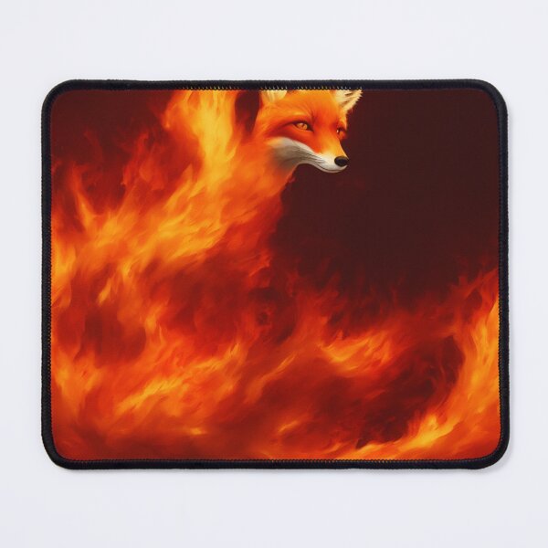 Item preview, Fox with a Body of Flames Digital Art designed and sold by DesignerKin.