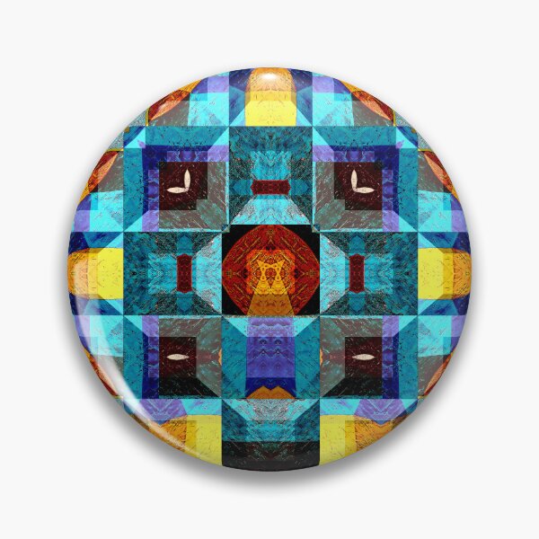 Item preview,  POWERFUL LUMINOUS RADIAL COSMIC LABYRINTH PATCHWORK -  SPIRITUAL AWAKENING CUBIC GEOMETRIC ART PATTERN IN DEEP* designed and sold by Ralek.