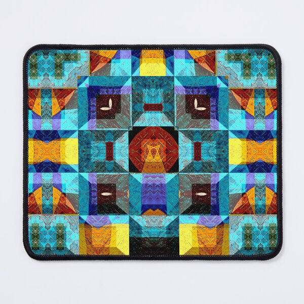 Item preview,  POWERFUL LUMINOUS RADIAL COSMIC LABYRINTH PATCHWORK -  SPIRITUAL AWAKENING CUBIC GEOMETRIC ART PATTERN IN DEEP* designed and sold by Ralek.