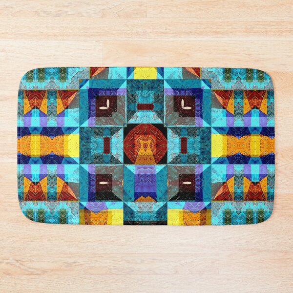 Item preview,  POWERFUL LUMINOUS RADIAL COSMIC LABYRINTH PATCHWORK -  SPIRITUAL AWAKENING CUBIC GEOMETRIC ART PATTERN IN DEEP* designed and sold by Ralek.