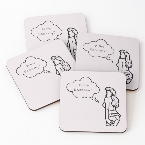 Artikelvorschau, In dieser Wirtschaft? Lustiger Pinup-Girl-Zitat-Druck entworfen und verkauft von Femme Pastel Collective.