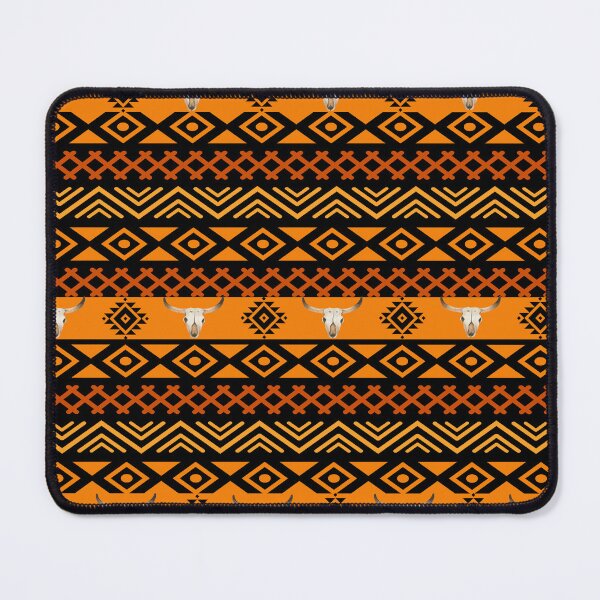 Item preview, Southwest Aztec Cow Scull In Shades Of Brown designed and sold by handsoftime2020.