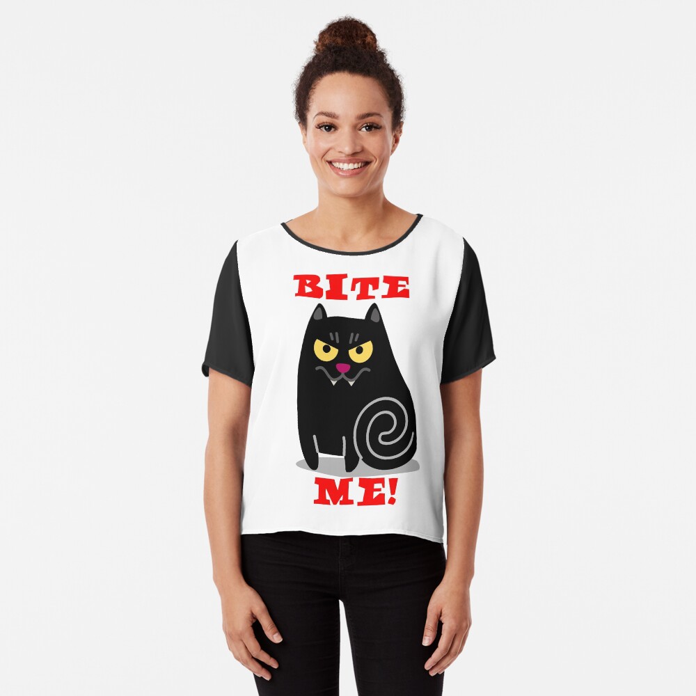 A Message from Vampire Cat! Chiffon Top