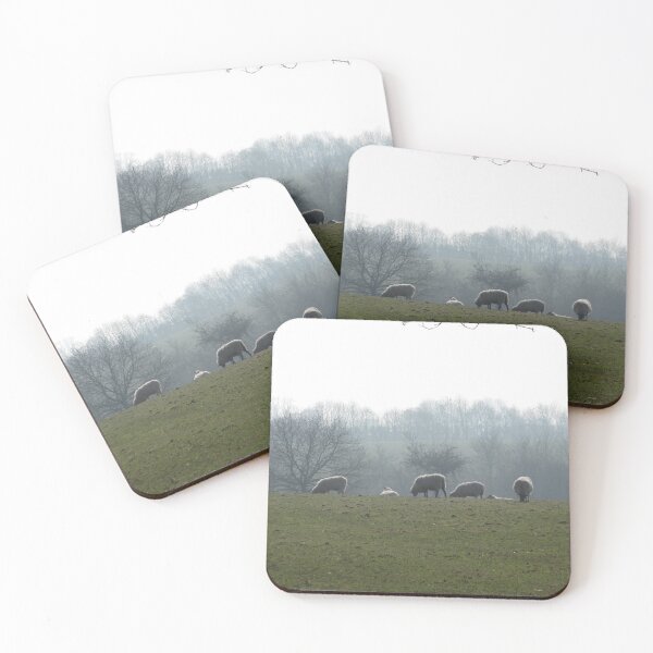 Item preview, Misty morning sheep designed and sold by 66Pepperwood.