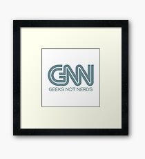 Geeks Not Nerds Framed Print