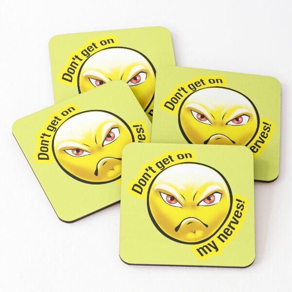 Item preview, Angry Emoji Face Don't Get On My Nerves designed and sold by Digi Artworks Store.