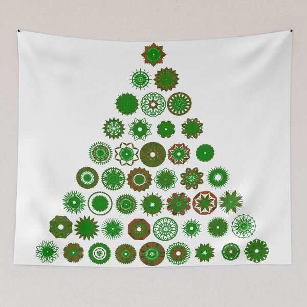 Item preview, Festive grande tree set unique design W9.2 designed and sold by fishpressink.