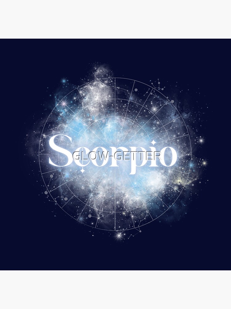 Scorpio blue zodiac sign astrology aesthetic Sticker