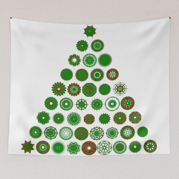 Item preview, Festive grande tree set unique design W9.3 designed and sold by fishpressink.