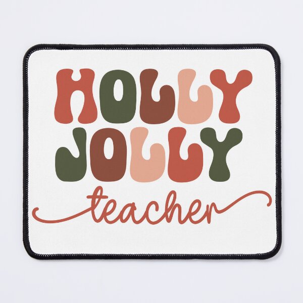 Item preview, Holly Jolly Teacher Retro Groovy Vintage designed and sold by WildSparrow.