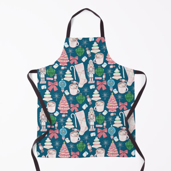 Item preview, Vintage Pink Xmas - Teal Blue designed and sold by HB Loves Crafts.