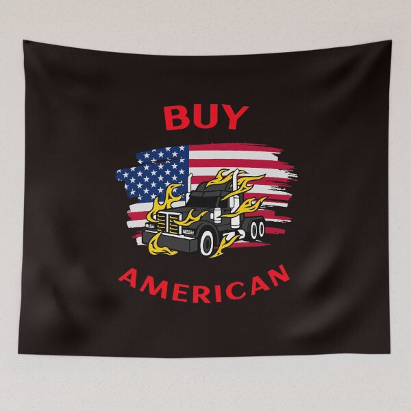 Artikelvorschau, American Trucker, Kaufen Sie American BlkR entworfen und verkauft von TeamsterLife.