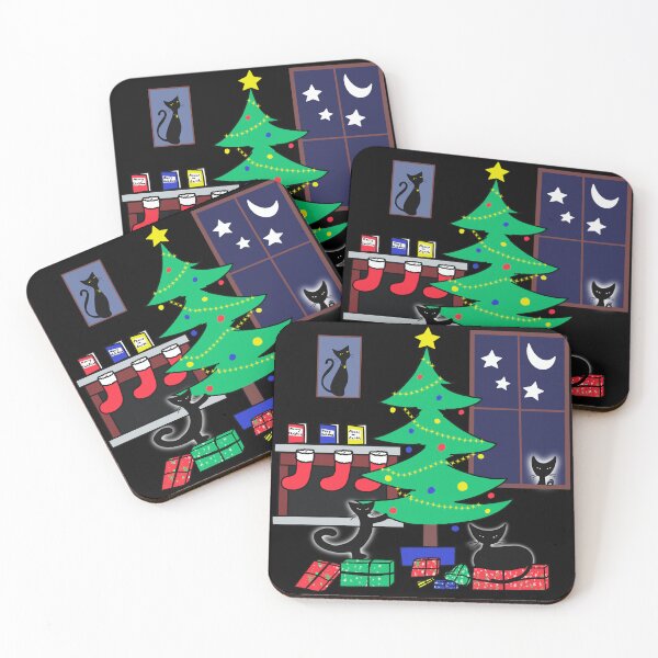 Item preview, Dark Copy of Atomic Cat Christmas! designed and sold by bramblewood56.
