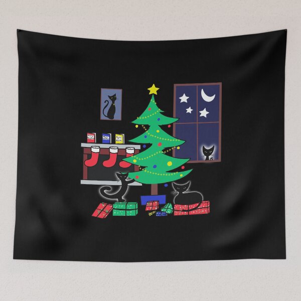 Item preview, Dark Copy of Atomic Cat Christmas! designed and sold by bramblewood56.