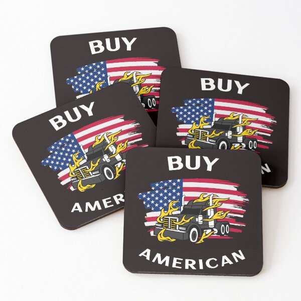Item preview, American Trucker, Buy American BlkW designed and sold by TeamsterLife.