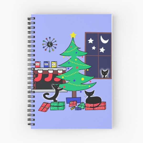 Item preview, Clock Copy of Atomic Cat Christmas! designed and sold by bramblewood56.