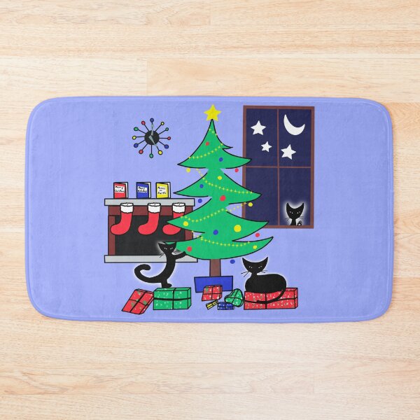 Item preview, Clock Copy of Atomic Cat Christmas! designed and sold by bramblewood56.