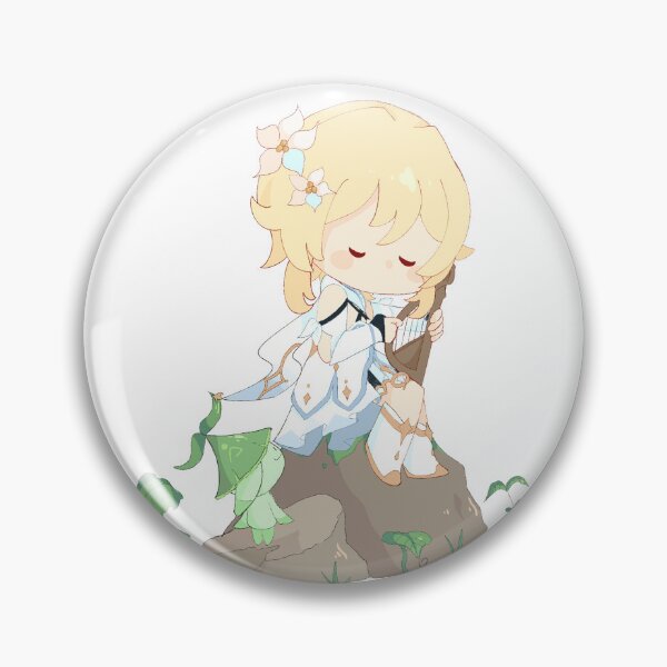 Item preview, Traveler (Lumine) and Aranara - Genshin Impact designed and sold by GhostyWebs.