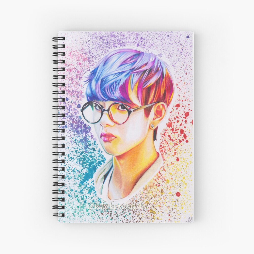 BTS V (Kim Taehyung) colored pencil drawing, BTS fan art Tote Bag
