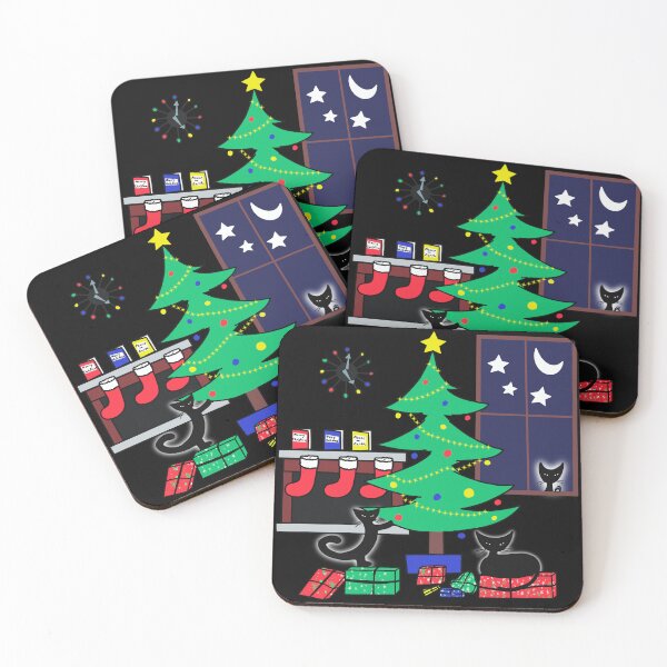 Item preview, Copy of Clock Copy of Atomic Cat Christmas! designed and sold by bramblewood56.