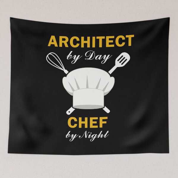 Item preview, architect by day chef by night designed and sold by TeeHDesigner.
