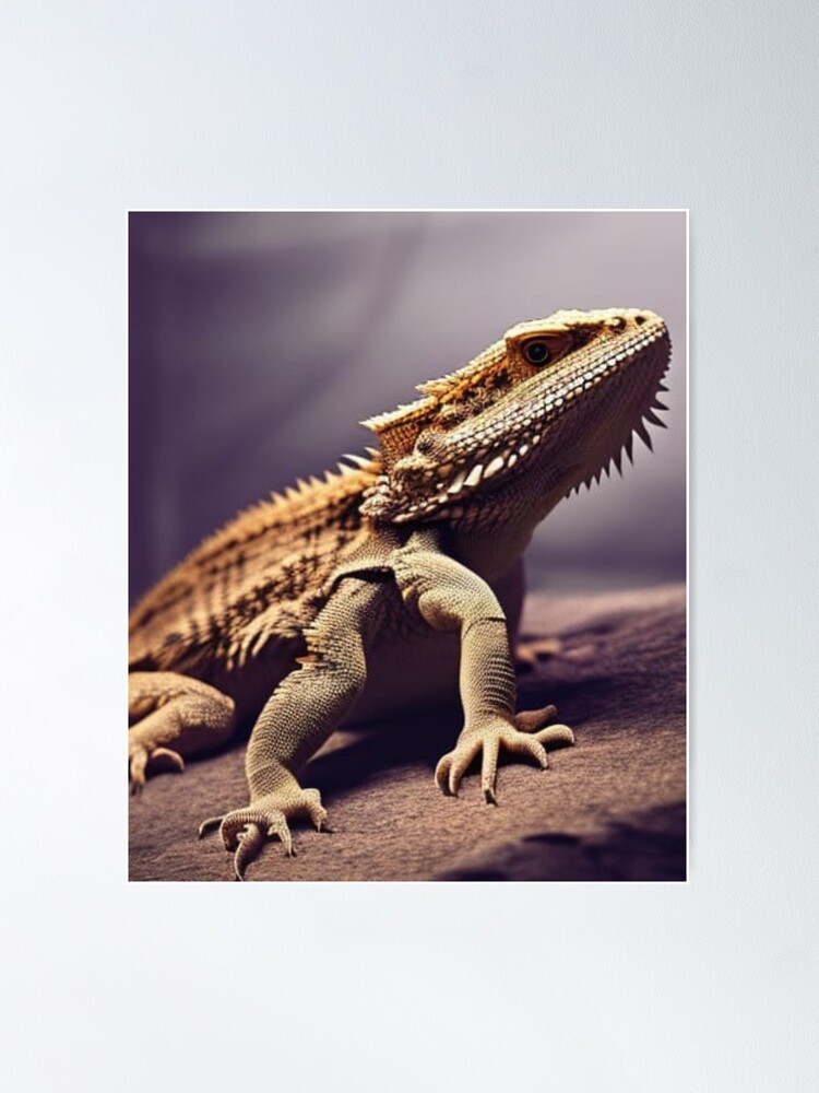Cool Bearded Dragon. Bearded Dragons Poster for Sale by LeanDesigns