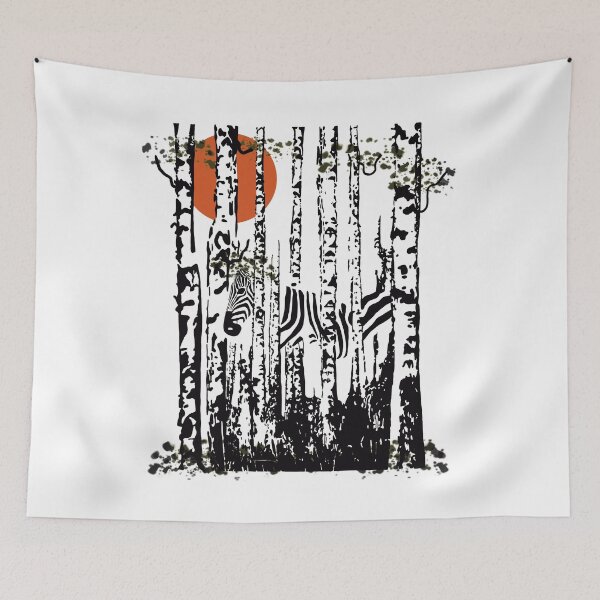 Item preview, Birch trees, zebra - autumn designed and sold by gardentree.