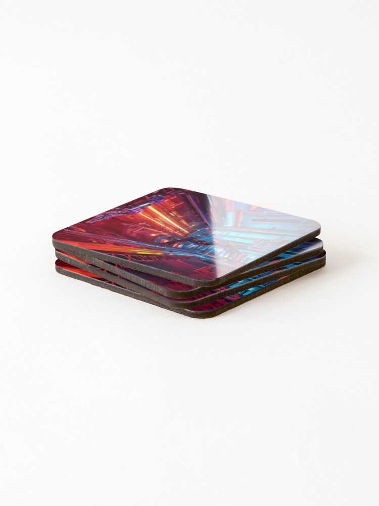 Thumbnail 4 of 5, Coasters (Set of 4), Assembly Line designed and sold by Sub-Ruminations.