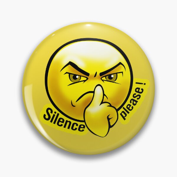 Item preview, Emoji Sad Face - Silence Please designed and sold by Digi Artworks Store.