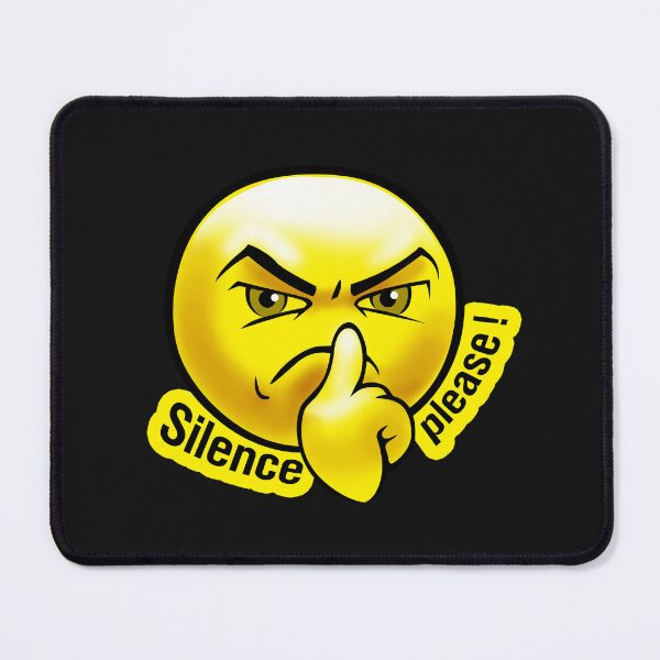 Item preview, Emoji Sad Face - Silence Please designed and sold by Digi Artworks Store.