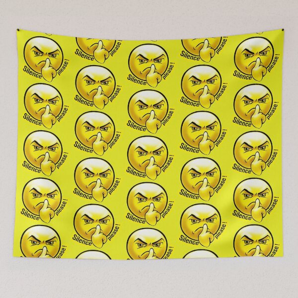 Item preview, Emoji Sad Face - Silence Please designed and sold by Digi Artworks Store.