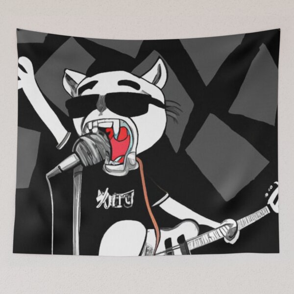 Item preview, Akanah Dyer the cat will rock your socks off designed and sold by akanahdyer.