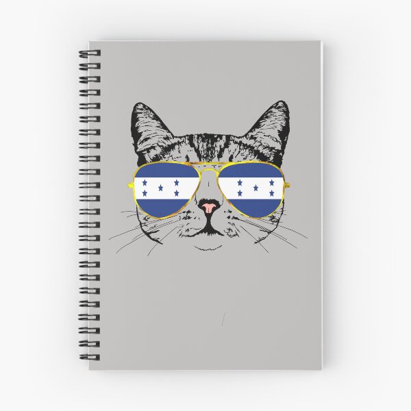 Item preview, Cat with Honduras Flag Gold Aviators designed and sold by LuxeHurricane.