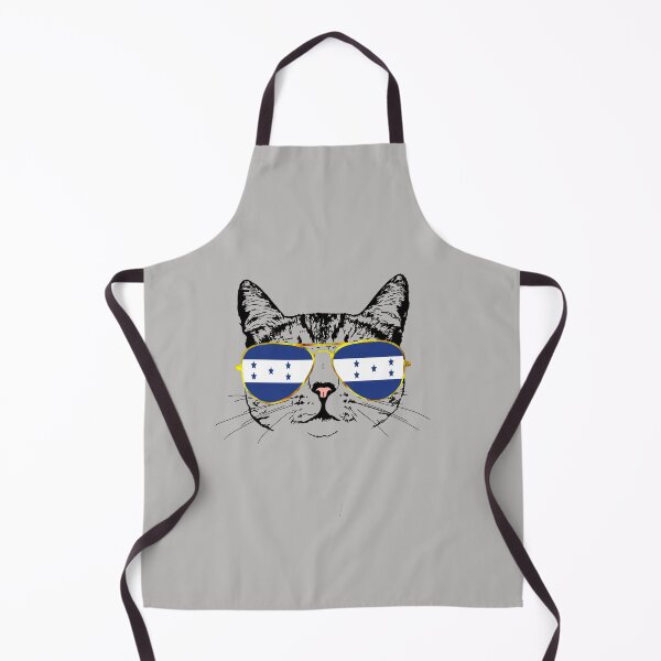Item preview, Cat with Honduras Flag Gold Aviators designed and sold by LuxeHurricane.