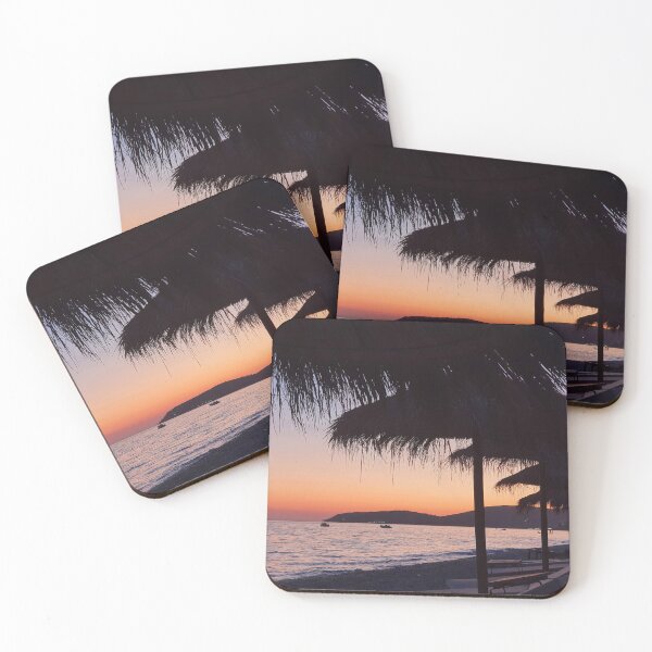 Item preview, Sunset at Borsh Beach designed and sold by DJArtsDsgn.