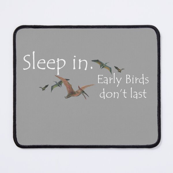 Item preview, Sleep In, Early Birds Don't Last designed and sold by Melissa J Barrett.