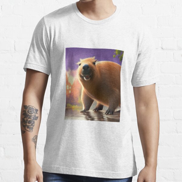 Happy Capybara Cute Capybaras T Shirt For Sale By Leandesigns