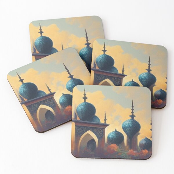 Item preview, Painting of Al-Hamra Palace /castle and ancient Arab Islamic architecture designed and sold by MaissaArt.