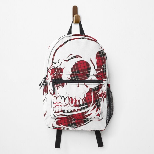 Item preview, skull tartan red - skull lover designed and sold by ladstudio.