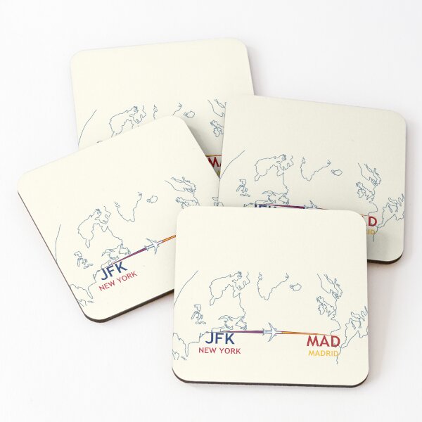 Item preview, JFK-MAD Map designed and sold by TransportTees.