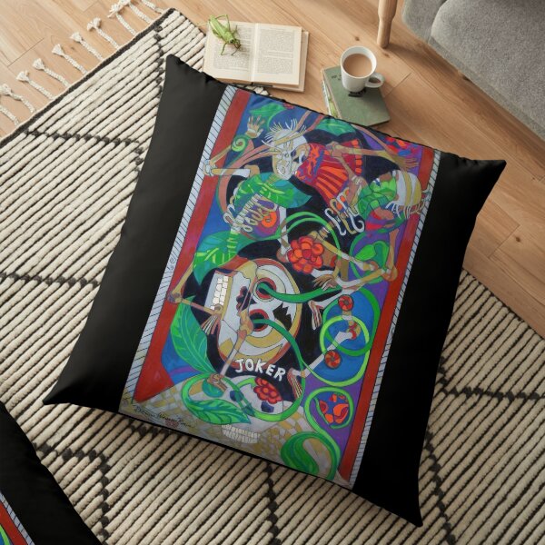 Exit Stage Left Floor Pillow