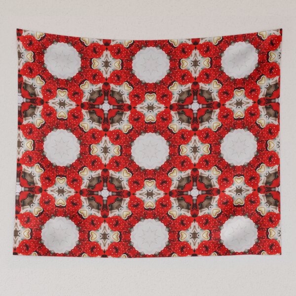 Item preview, Red Christmas Cozy Coffee Cappuccino Milk Foam Pattern No5 designed and sold by Atomura.