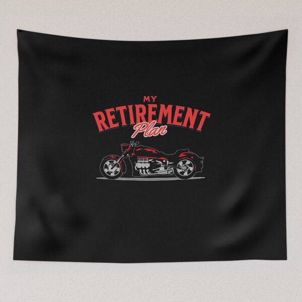 Item preview, My Retirement Plan Motorcycle Rider Retired Biker Retire Bikers Mood Goals Racer designed and sold by CarantinedChaos.