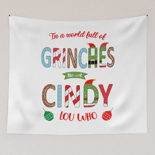 Item preview,  Funny Christmas, In A World Full Of Grinches Be A Cindy Lou Who designed and sold by Hottshirtdesign.