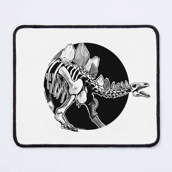 Item preview, Stegosaurus skeletal black designed and sold by Paleo-parallax.