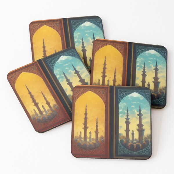 Item preview, Painting of Palace /castle and ancient Arab Islamic architecture designed and sold by MaissaArt.